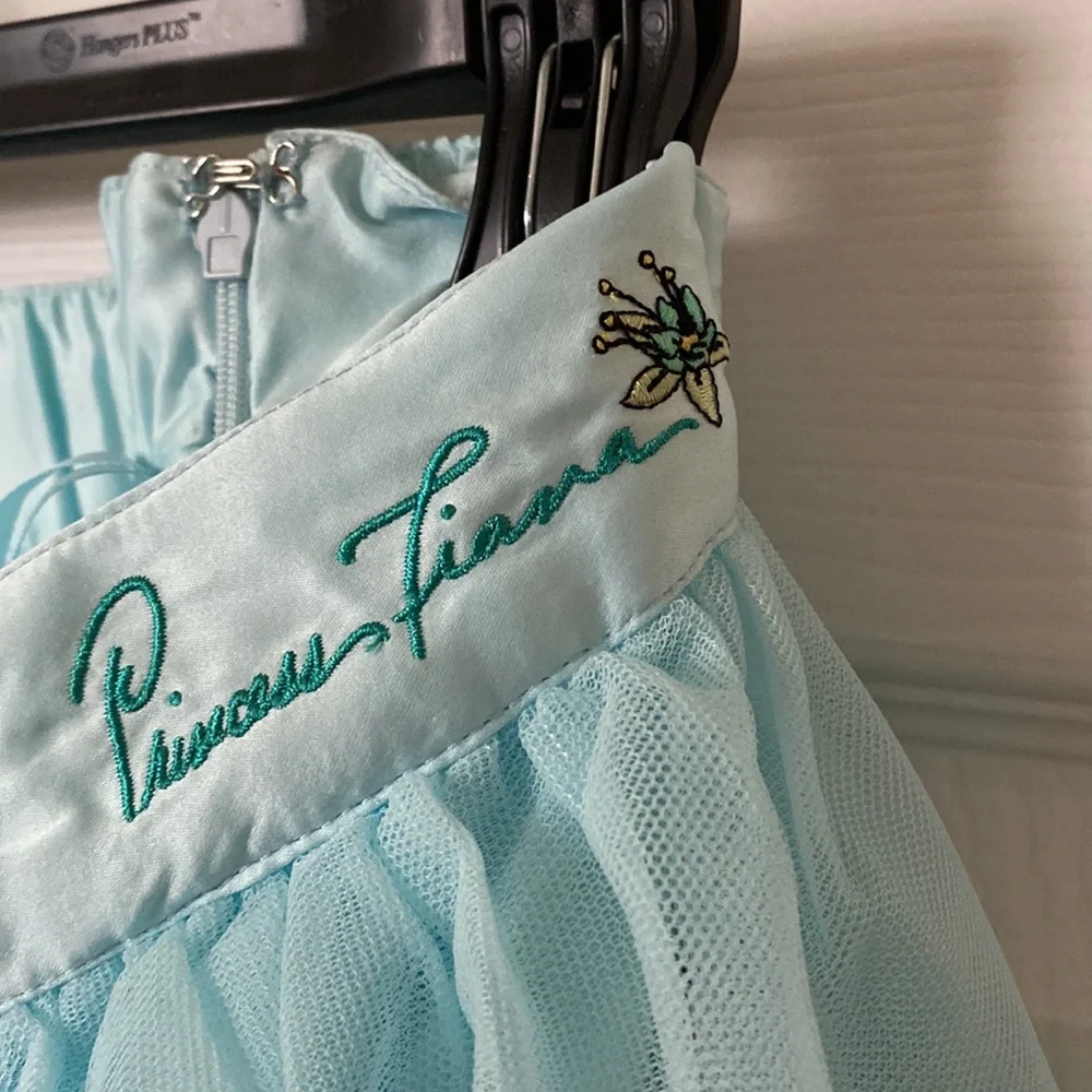 NWT Disney Parks Color Me Courtney PrincessTiana Tiered Ruffle Midi Skirt Sz 2X - Picture 2 of 8